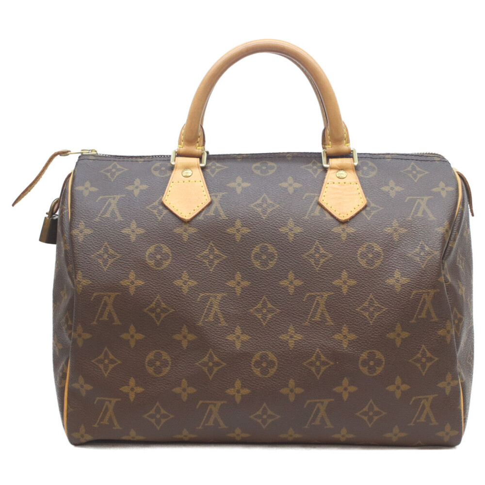 LOUIS VUITTON Brown Monogram Speedy 30 Boston Bag - Picture 3 of 10